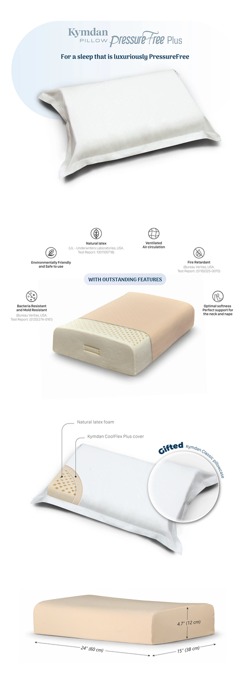 Gối Kymdan Pillow PressureFree Plus